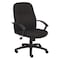 Boss Managers Chair, 27 in W 27" L 44" H, Loop, Fabric Seat B8306-BK - alternate 1