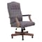 Boss Executive Slate Grey Linen Chair With Driftwood Finish Frame B905DW-SG - alternate 1