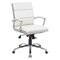 Boss Executive CaressoftPlus Chair with Metal Chrome Finish, Mid Back B9476-WT - alternate 1