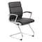 Boss Executive CaressoftPlus Chair with Metal Chrome Finish, Guest Chair B9479-BK - alternate 1