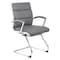 Boss Executive CaressoftPlus Chair with Metal Chrome Finish, Guest Chair B9479-GY - alternate 1