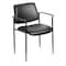 Boss Square Back Diamond Stacking Chair W/Arm In Black Caressoft B9503-CS - alternate 1