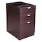 Boss Deluxe Pedestal-Full, Box/Box/File, 15.5"Wx22"D, Mocha N166-MOC - alternate 1