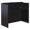 Boss Reception Desk Glazed Reception Desk, 48"Wx26"Dx41.5"H, M, 48" W X Wood N168-MOC - alternate 1