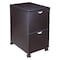 Boss Mobile Pedestal, File/File Mocha, 16"x22"x29.5"H N149-MOC - alternate 1