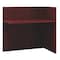 Boss Reception Desk Reception Return Shell, Mahogany, 42"Wx24", 42" W X N180-M - alternate 1
