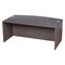 Boss Desk Shell Bow Front Desk Shell, Driftwood, 71"Wx36/4, 71" W X Driftwood N189-DW - alternate 1