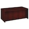 Boss Desk Shell Bow Front Desk Shell, Mahogany, 71"Wx36/41, 71" W X N189-M - alternate 1