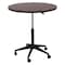 Boss Round Round Table, Mobile, 32", Mahogany, 38 in H, Mahogany N30-M - alternate 1