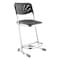 National Public Seating Square Stool with Backrest, Height 22"Black 6622B - alternate 1
