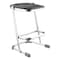 National Public Seating Square Stool, Height Range 24", Blowmolded Plastic Black 6624 - alternate 1
