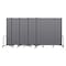 Screenflex Portable Room Divider, 11 Panel, 8 ft. H x CFSL8011-DG - alternate 1