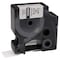 Dymo Label Tape Cartridge, Black/White, Labels/Roll: Continuous 18484 - alternate 1