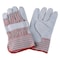 Condor Leather Gloves, Cowhide, Gauntlet Cuff, Wing Thumb, Full Finger, Gray, S, 1 PR 2MDC4 - alternate 2