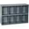 Durham Mfg Pigeonhole Bin Unit, 33.75 in W x 12 in D x 23.875 in H, 8 Compartments, Gray, Steel 396-95 - alternate 2