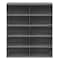 Durham Mfg Pigeonhole Bin Unit, 33.75 in W x 12 in D x 42 in H, 10 Compartments, Gray, Steel 397-95 - alternate 1