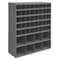 Durham Mfg Pigeonhole Bin Unit, 33.75 in W x 12 in D x 42 in H, 48 Compartments, Gray, Steel 399-95 - alternate 1