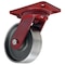 Hamilton Plate Caster, Swivel, Forged Steel, 6 in, 2000 lb S-HS-6FSB-4SL-FB - alternate 1