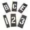 Zoro Select Interlocking Stencil, Numb&Letters, Brass, 6A231 6A231 - alternate 1