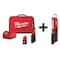 Milwaukee Tool M12 Cordless 3/8" Lithium-Ion Ratchet Kit + M12 Stick Light 2457-21, 2351-20 - alternate 1