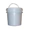 Bway Pail, Screw Top, Round, 1.2 gal, HDPE, White 7J110 - alternate 1