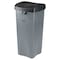 Rubbermaid Commercial Trash Can, Square, Beige, 35 gal. 7YA66 - alternate 2