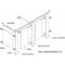 Asi Global Partitions 58" x 36" Door Toilet Partition, Cellular Honeycomb 40-M133561-03 - alternate 2