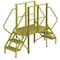 Tri-Arc Crossover Bridge, 30 in Platform Ht, Steel, 1,000 lb Load Capacity, 3 Steps 7CY75 - alternate 1