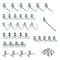 Triton Products 36 pc. Steel Pegboard Hook Assortment for 1/8 In. and 1/4 In. Pegboard 76936 - alternate 1