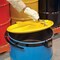 Pig Drum Lid, Yellow, Steel, 20.5 in L DRM2072-YW - alternate 2
