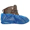 International Enviroguard Disposable Shoe Covers, CPE, Blue, Slip Resistant Sole: Yes , Universal 3607B - alternate 3