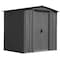 Arrow Storage Products 6x5 Classic Steel Storage Shed, Charcoal CLG65CC - alternate 1