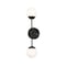 Afx Pearl 2 Light LED Sconce, Black, 4in PRLS0418L30D1BK - alternate 1