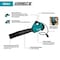 Makita ConnectX 40 V Battery Powered Leaf Blower, 622 cfm, 157 mph, Bare Tool, 59 dB(A) CBU01Z - alternate 2