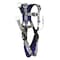 3M Dbi-Sala ExoFit(TM) X200 Fall Protection Harness, M, 420 lb, Quick-Connect Chest/ Tongue Leg Straps 1402121 - alternate 3
