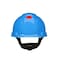 3M SecureFit(TM) Hard Hat, HDPE, 4 Point Ratchet, Type 1, Class G, Type 1, Class E, Blue H-703SFR-UV - alternate 1