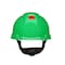 3M SecureFit(TM) Hard Hat, HDPE, 4 Point Ratchet, Type 1, Class G, Type 1, Class E, Green H-704SFR-UV - alternate 1