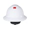 3M SecureFit, Full Brim Hard Hat, Type 1, Class E, Type 1, Class G, Ratchet (4-Point), White H-801SFR-UV - alternate 1