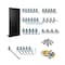 Triton Products 24 In. W x 48 In. H x 1/4 In. D Black ABS Textured Pegboard with 36 pc. DuraHook Assortment DB-36BKH-Kit - alternate 1