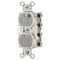 Hubbell Straight Blade Receptacle, 5-20R, 20 A, 125V AC, 2 Pole, 3 Wire, Flush Mount, Grounded SNAP8300GYLTR - alternate 1