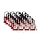 Brady Padlock, Keyed Different, Nylon, Red, 1 1/2 in Shackle Height, 1 1/2 in Body Width, 48 No. of Keys SDPL-RED-38PL-KD24 - alternate 1