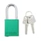 Brady Padlock, Keyed Different, Aluminum, Green, 1 1/2 in Shackle Height, 1 1/2 in Body Width SDAL-GRN-38ST-KD - alternate 1