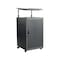 National Public Seating Lectern, 24 in D X 41 in H, 20 in W X Plastic, Charcoal TWPL - alternate 2