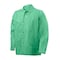 Steiner FR Welding Jackets, Cotton, 9 oz, 30 in Length, Snap Closure, 2 Pockets, Green, S 1030DR-S - alternate 2