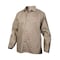 Lincoln Electric Welding Jacket, Cotton, 9 oz, 30 in Length, Button Closure, 1 Pockets, Khaki, M K3317-M - alternate 1