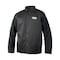 Lincoln Electric Welding Jacket, Leather, 9 oz, 30 in Length, Button Closure, 1 Pockets, Black, M K3106-M - alternate 1