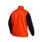 Lincoln Electric Welding Jacket, Leather, 9 oz, 30 in Length, Button Closure, 1 Pockets, Black/Orange, L K4690-L - alternate 3