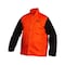 Lincoln Electric Welding Jacket, Leather, 9 oz, 30 in Length, Button Closure, 1 Pockets, Black/Orange, L K4690-L - alternate 1