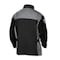 Lincoln Electric Welding Jacket, Cotton, Fabric, 9 oz, 30 in Length, Button, Velcro Closure, 1 Pockets, Black/Gray K4933-L - alternate 2