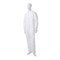 Tyvek Serged Seams. Standard Collar. Set Sleeve Design. Elastic Wrists and Ankles. Zipper Closure. White. SM IC181SWHSM00250C - alternate 1